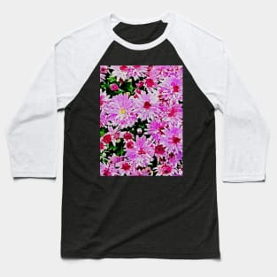 Floral pattern - pink flowers Baseball T-Shirt